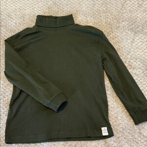 Zara Kids Long Sleeve Turtleneck Shirt - Dark Green